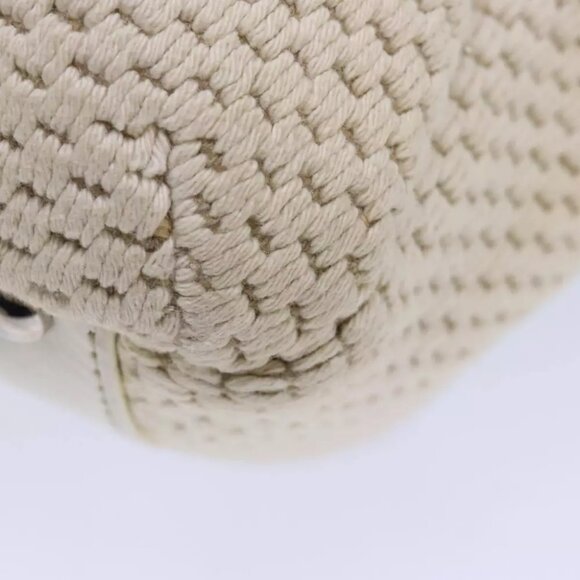 CHANEL Hand Bag Canvas Leather Beige CC Auth yb619 - Picture 13 of 16